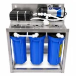 25 LPH commercial RO plant stainless steel frame