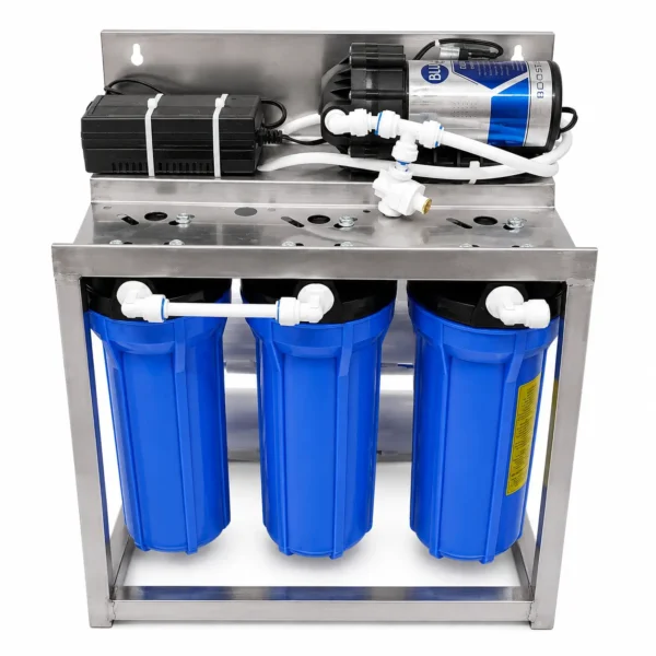 25 LPH commercial RO plant stainless steel frame