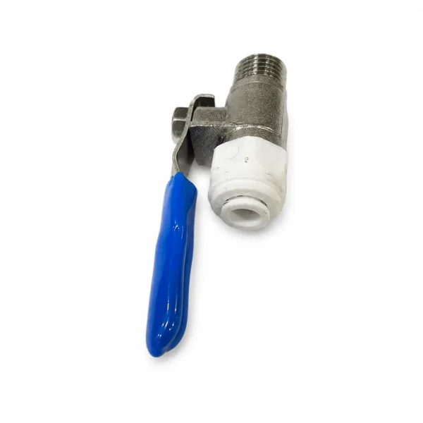 RO metal ball valve blue handle push fit - view 2