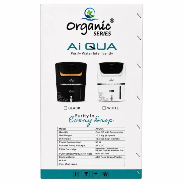 AI QUA Organic White RO cabinet White and black - view 4