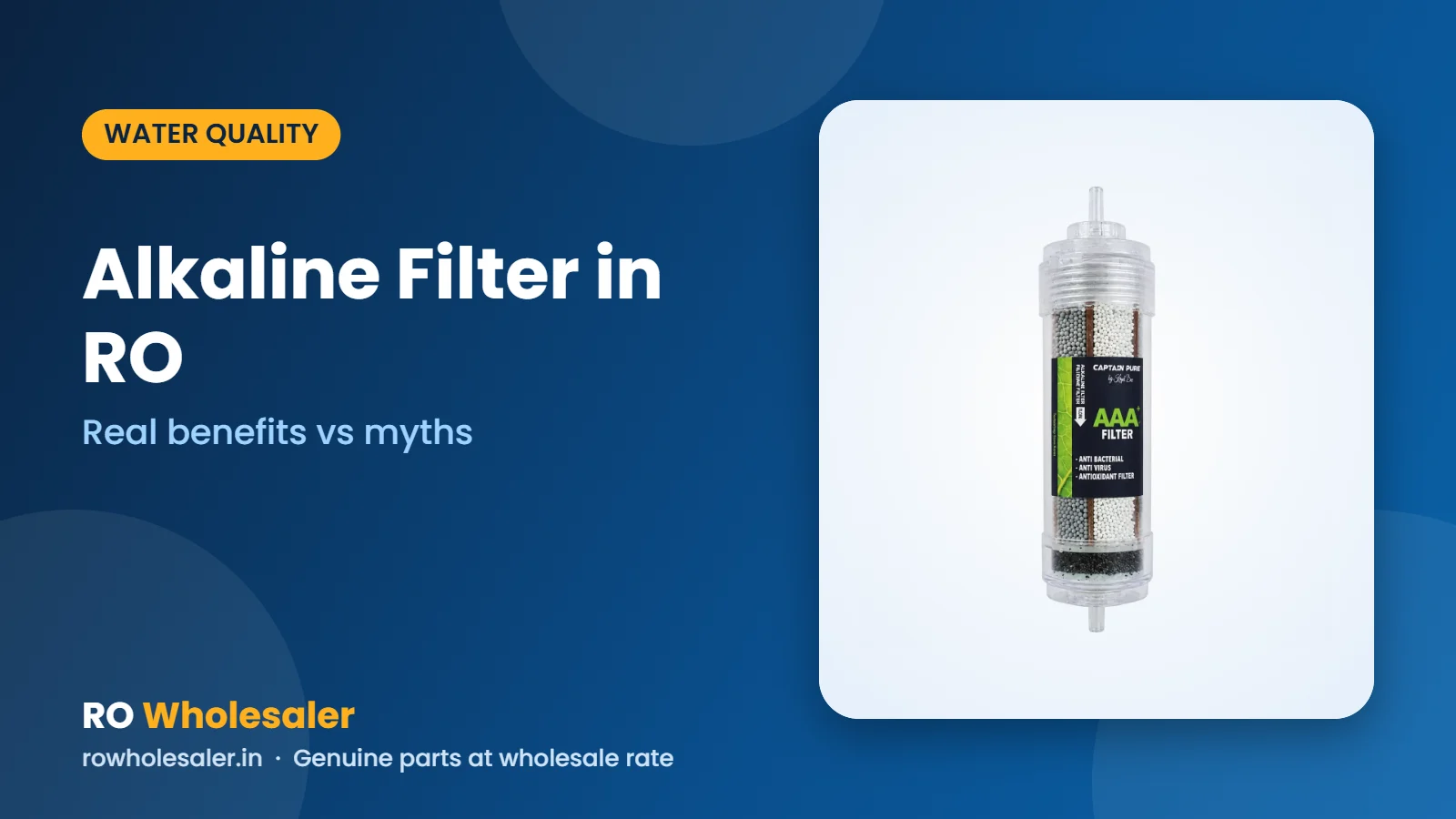 Alkaline Filter in RO