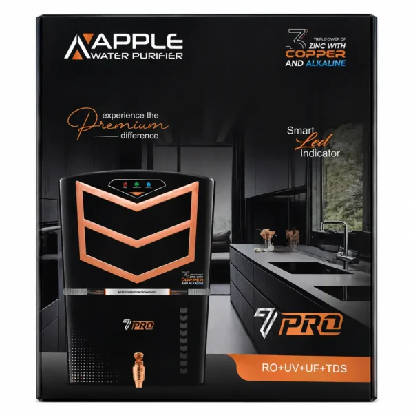 Apple 7 Pro RO cabinet Black with copper accents - view 2