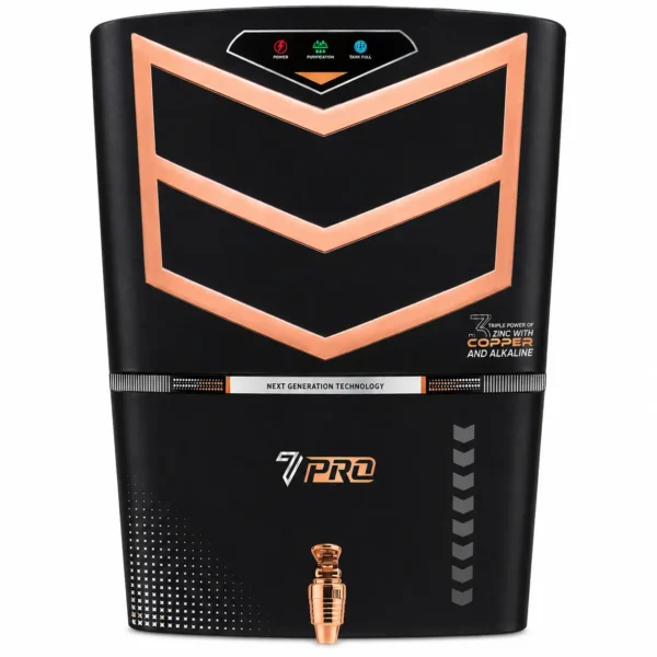 Apple 7 Pro RO cabinet Black with copper accents