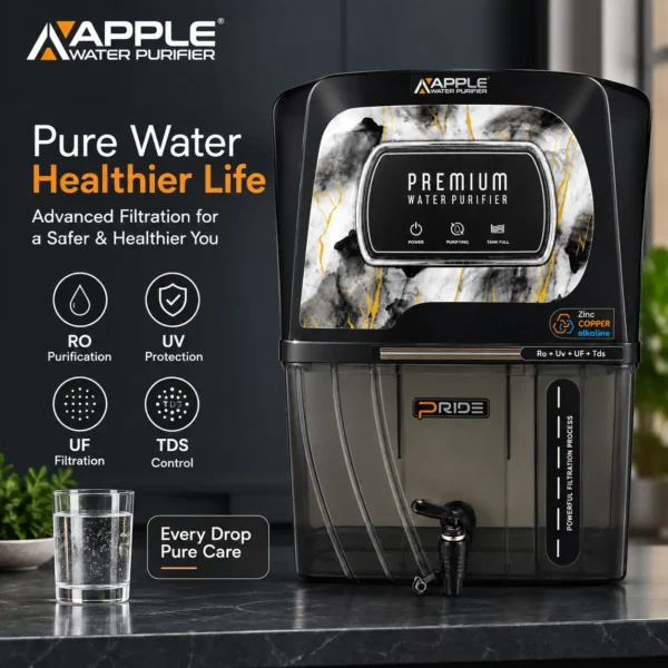 APPLE Pride RO UV UF water purifier with installation kit – view 5