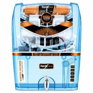 AquaX Crux Blue RO cabinet Transparent blue
