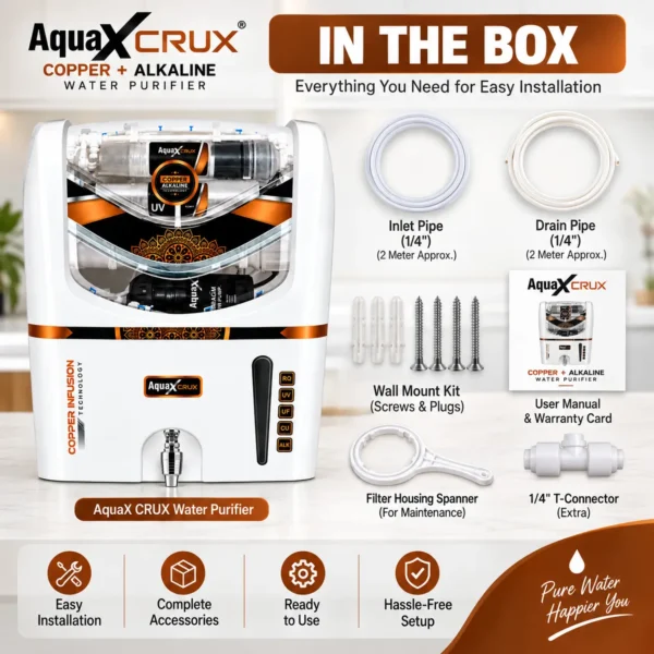 AquaX Crux 12 litre RO UV UF water purifier – view 5