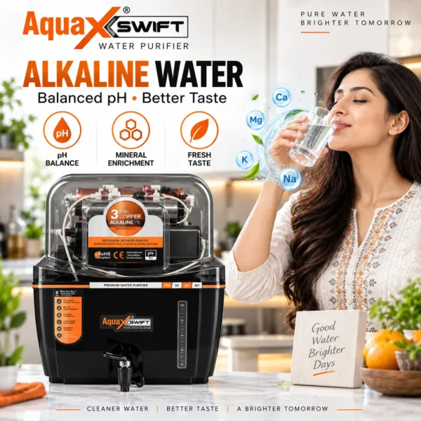 AquaX Swift 10 litre RO water purifier with transparent cabinet – view 4