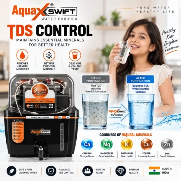 AquaX Swift 10 litre RO water purifier with transparent cabinet – view 6