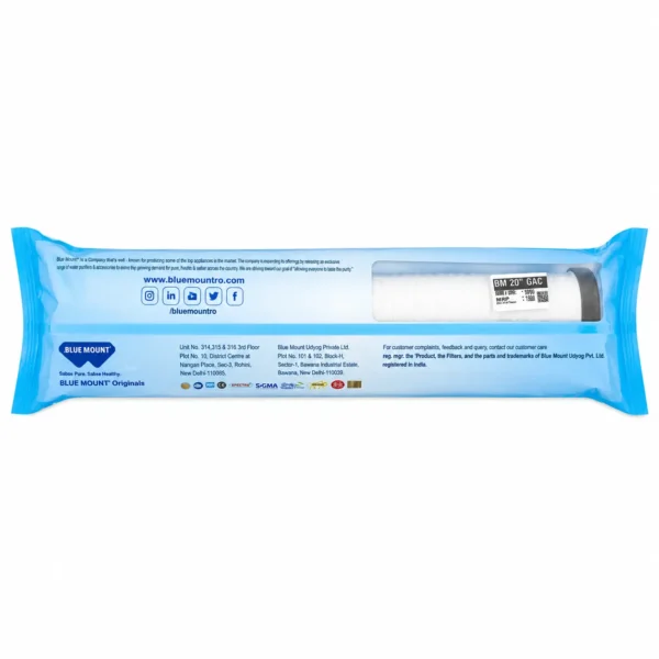 Blue Mount 20 inch GAC filter cartridge - view 3