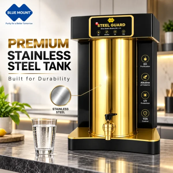Blue Mount R Steel Guard BD54 RO water purifier steel tank – view 6