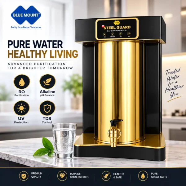 Blue Mount R Steel Guard BD54 RO water purifier steel tank – view 7