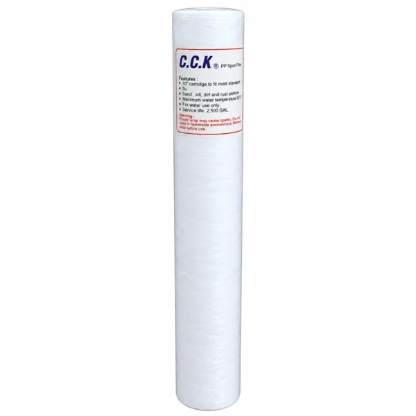 CGK 20 inch 5 micron PP spun sediment filter
