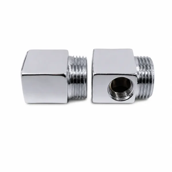 Chrome plated 3 way RO fitting