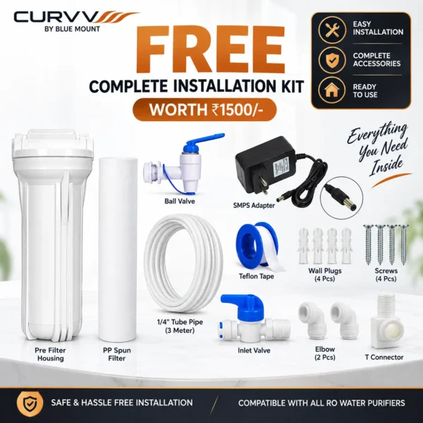 CURVV 15 litre RO water purifier black – view 5