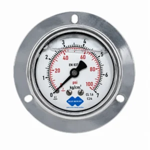 Panel mount RO pressure gauge 0-100 PSI