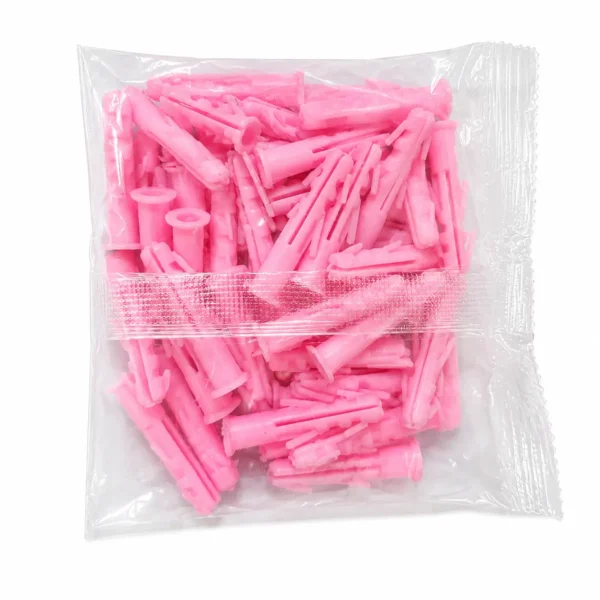 Pink plastic wall plug gitti 50 pcs