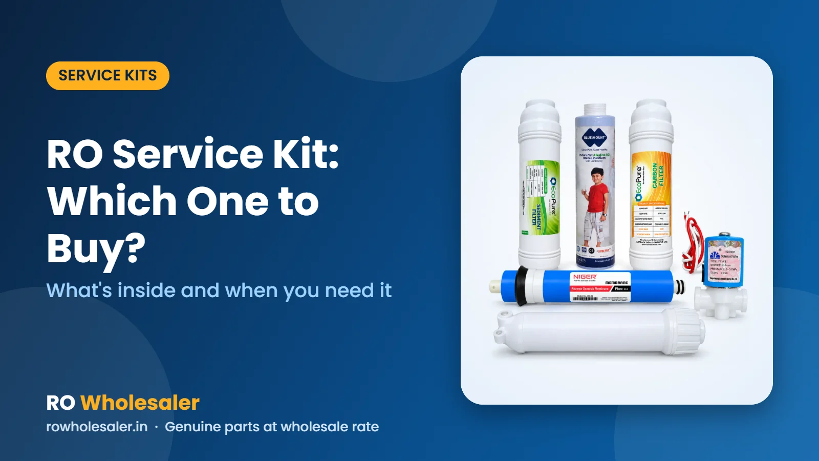 RO Service Kit: Which One to Buy?