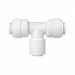 RO tee 1/4 push fit male thread