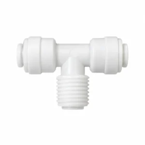 RO tee 1/4 push fit male thread