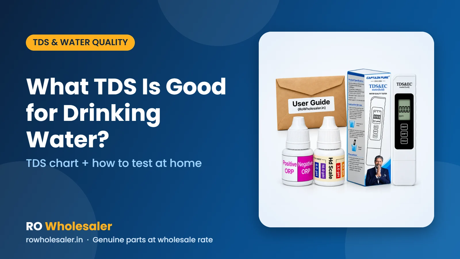 What TDS Is Good for Drinking Water?