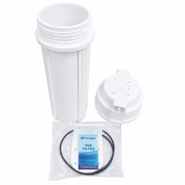 White 10 inch RO pre-filter housing - view 3