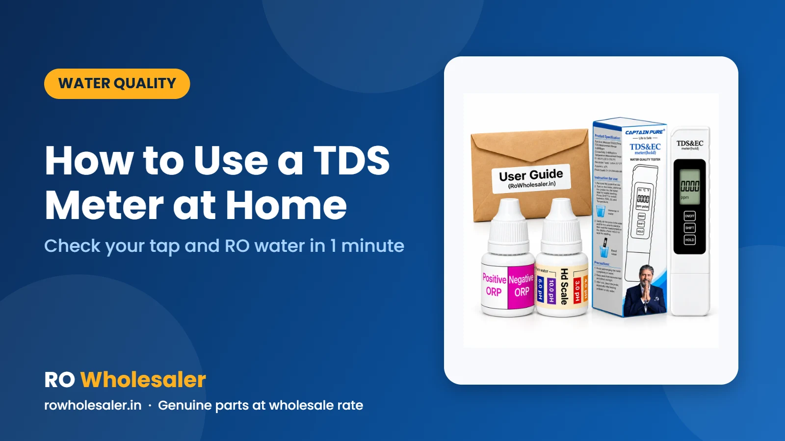 How to Use a TDS Meter at Home