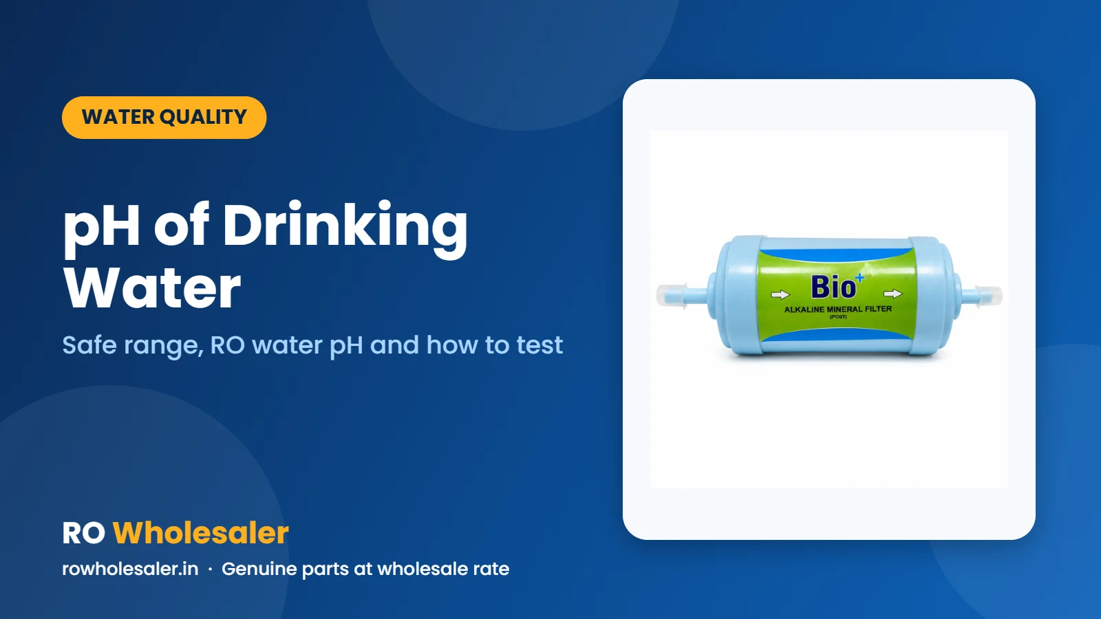 pH of Drinking Water