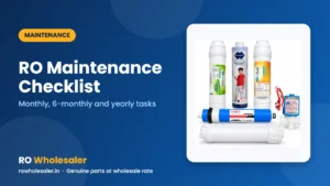 RO Maintenance Checklist