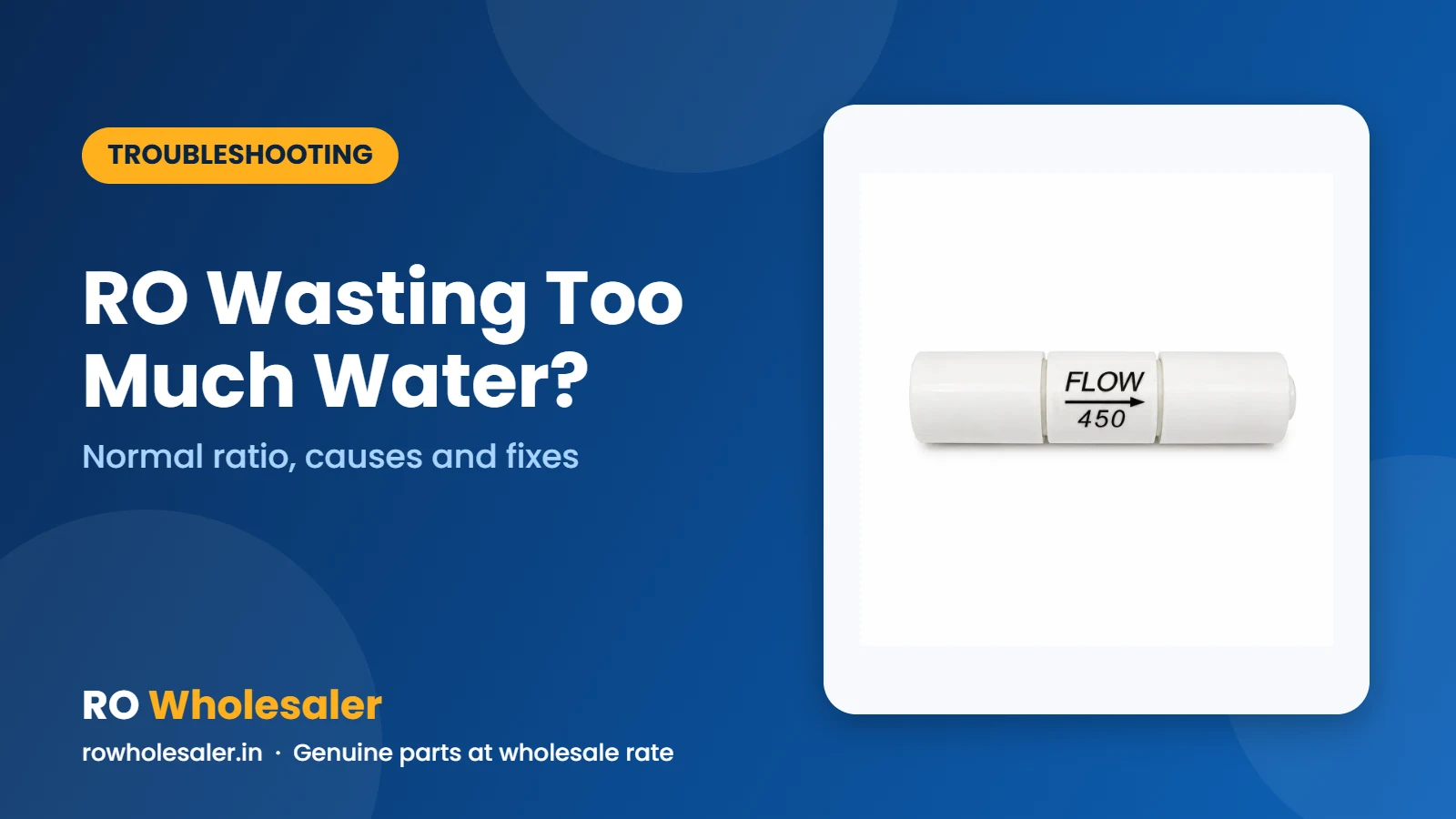RO Wasting Too Much Water?